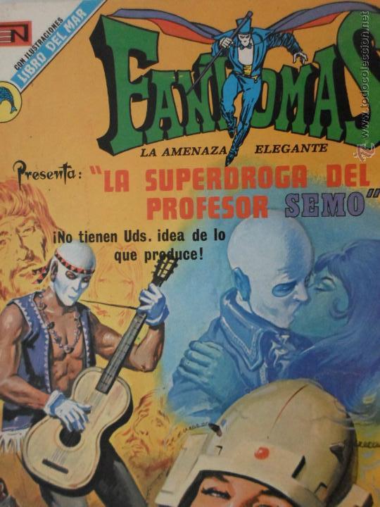 Tebeos: FANTOMAS NOVARO # 125 - A&Ntilde;O 1973. LA SUPERDROGA DEL PROFESOR SEMO. IMPECABLE. - Foto 2