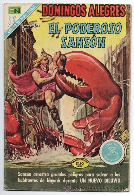 Tebeos: DOMINGOS ALEGRES # 878 NOVARO 1971 EL PODEROSO SANSON MIGHTY SAMSON # 19 BUEN ESTADO - Foto 1