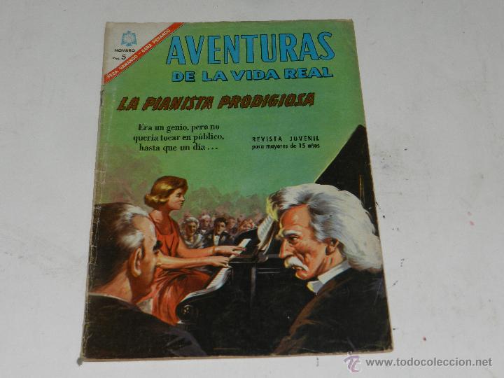 Tebeos: (M-23) AVENTURAS DE LA VIDA REAL - LA PIANISTA PRODIGIOSA NUM 131 , EDT NOVARO 1966 , SE&Ntilde;ALES DE USO