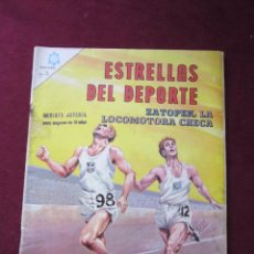 Tebeos: ESTRELLAS DEL DEPORTE Nº 1. ZATOPEK, LA LOCOMOTORA CHECA. ED. NOVARO, 1965. TEBENI