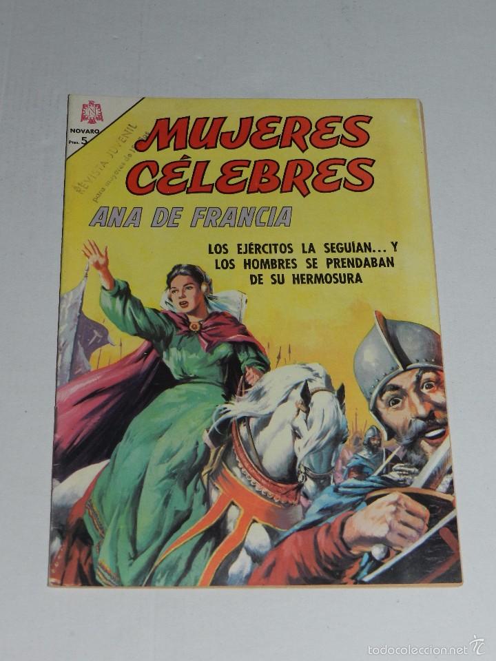 BDs: (M9) MUJERES CELEBRES NUM 61 ANA DE FRANCIA  , EDT NOVARO 1965 , BUEN ESTADO