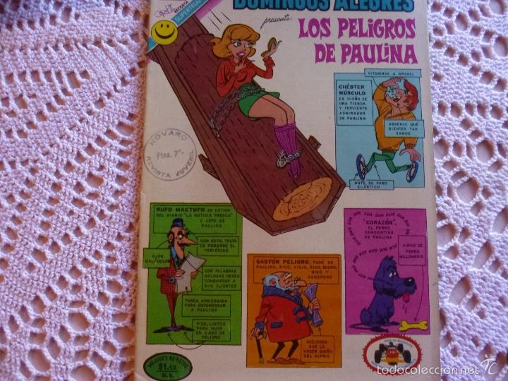 Tebeos: novaro Domingos alegres  Los peligros de Paulina 942 - Foto 1
