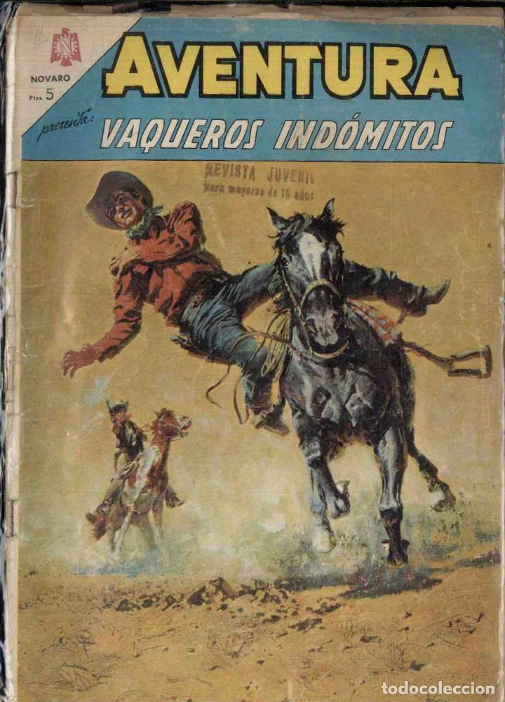 Tebeos: aventura n&ordm; 378, vaqueros ind&oacute;mitos, novaro - Foto 1