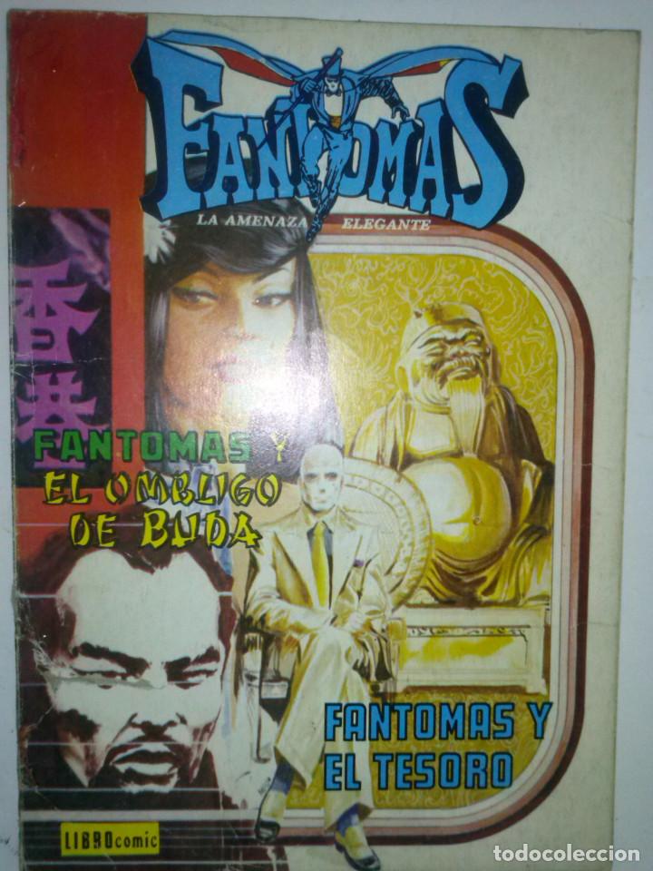 Livros de Banda Desenhada: FANTOMAS- LIBROC&Oacute;MIC-NOVARO- N&ordm; 6 -FANTOMAS Y EL OMBLIGO DE BUDA- 1977-CASI BUENO- DIF&Iacute;CIL-LEA- 6839