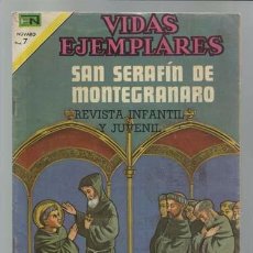 Tebeos: VIDAS EJEMPLARES 355: SAN SERAFÍN DE MONTEGRANADO, 1971, NOVARO, MUY BUEN ESTADO
