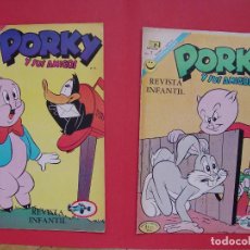 Tebeos: LOTE 2 COMICS: PORKY Y SUS AMIGOS (EDIT. NOVARO -MÉXICO-) 1972 ¡ORIGINALES!. Lote 107793663