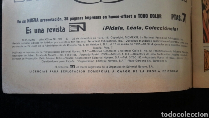 Tebeos: Superman n&deg;889 Novaro. 1972 - Foto 4