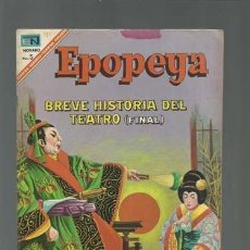 Tebeos: EPOPEYA 111: BREVE HISTORIA DEL TEATRO (FINAL), 1967, NOVARO, MUY BUEN ESTADO. Lote 121920903