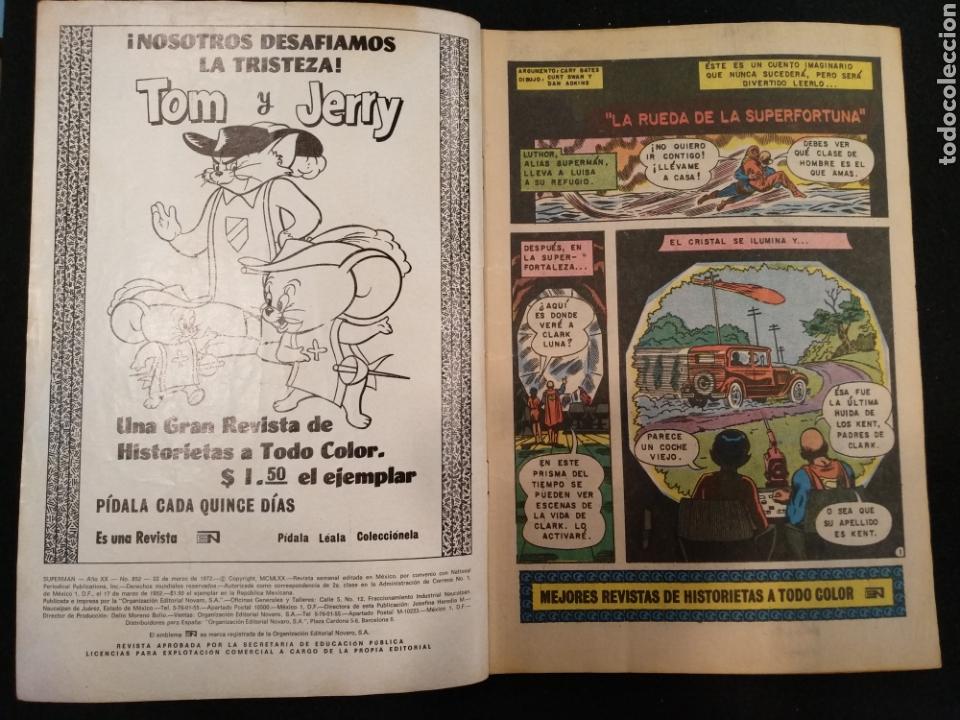 Tebeos: Superman novaro n&deg;852. 1972 - Foto 2