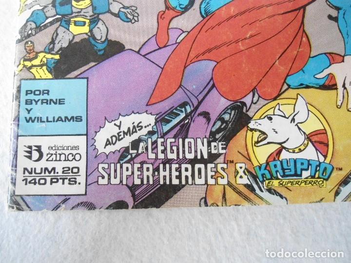 Tebeos: SUPERMAN N&ordm; 20 EDICIONES ZINCO 1988 - Foto 2