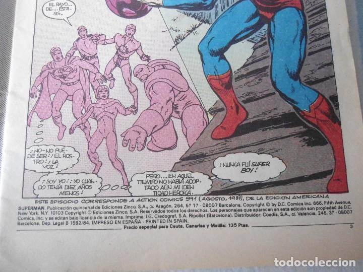 Tebeos: SUPERMAN N&ordm; 20 EDICIONES ZINCO 1988 - Foto 4