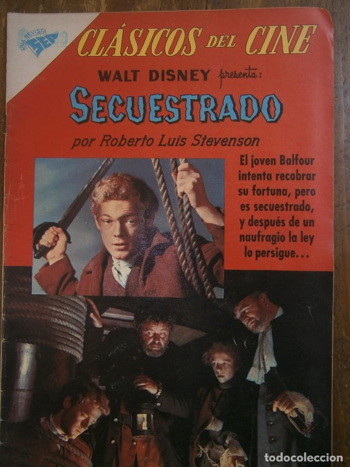 Livros de Banda Desenhada: CLASICOS DEL CINE # 51 SECUESTRADO WALT DISNEY SEA NOVARO MEXICO 1961