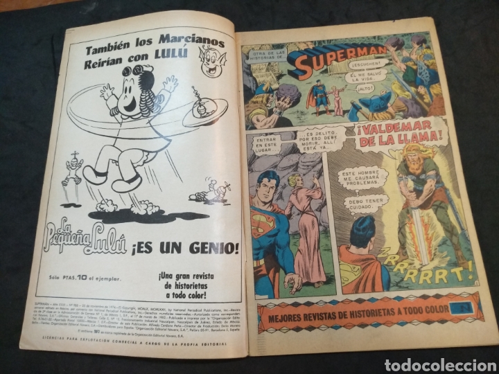 Tebeos: Superman n&deg;988, Novaro, 1974 - Foto 2