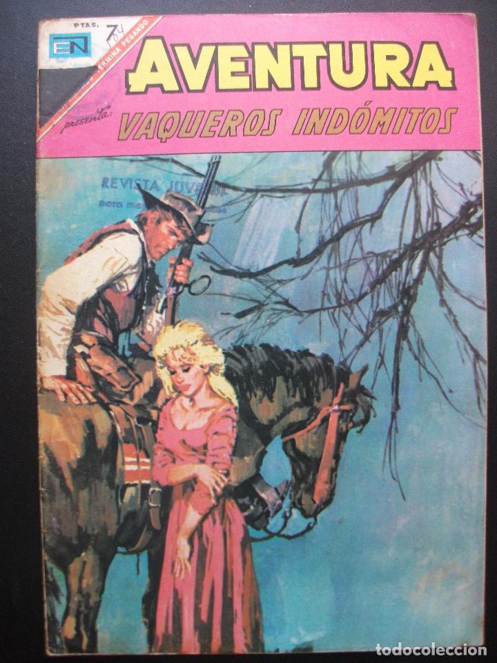 Tebeos: AVENTURA N&ordm; 504, VAQUEROS INDOMITOS - Foto 1