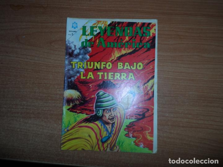 Tebeos: LEYENDAS DE AMERICA - N&ordm; 105 - TRIUNFO BAJO LA TIERRA - EDITORIAL NOVARO - 1964