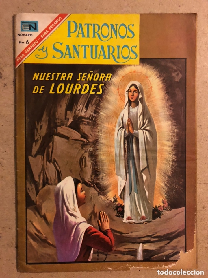 Tebeos: PATRONOS Y SANTUARIOS N&deg; 7, NUESTRA SE&Ntilde;ORA DE LOURDES. EDITORIAL NOVARO 1967.