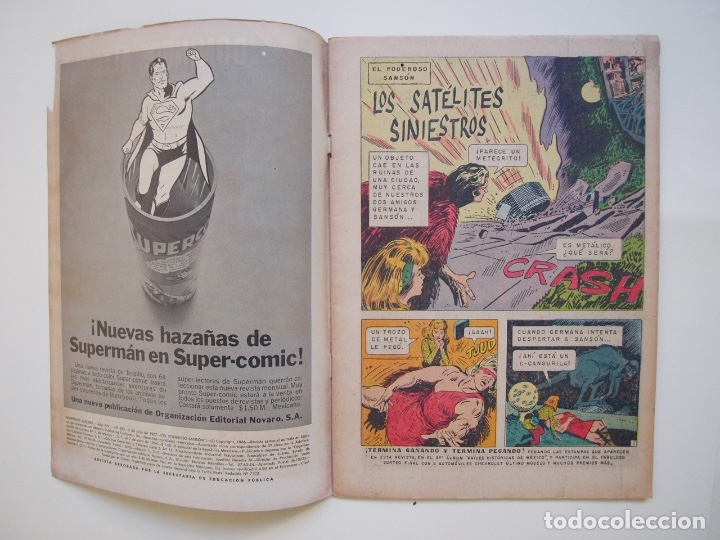 Tebeos: DOMINGOS ALEGRES N&ordm; 692 - EL PODEROSO SANS&Oacute;N - FRANK THORNE - NOVARO 1967 - Foto 2