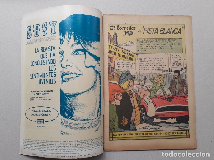 Tebeos: Domingos alegres n&deg; 923 - El corredor Mod - original editorial Novaro - Foto 2
