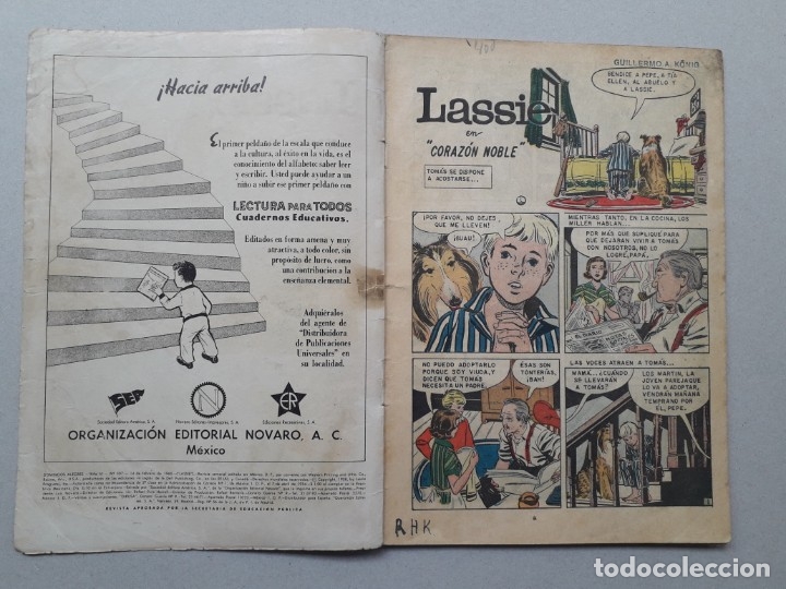 Tebeos: Domingos alegres n&deg; 307 - Lassie - original editorial Novaro - Foto 2