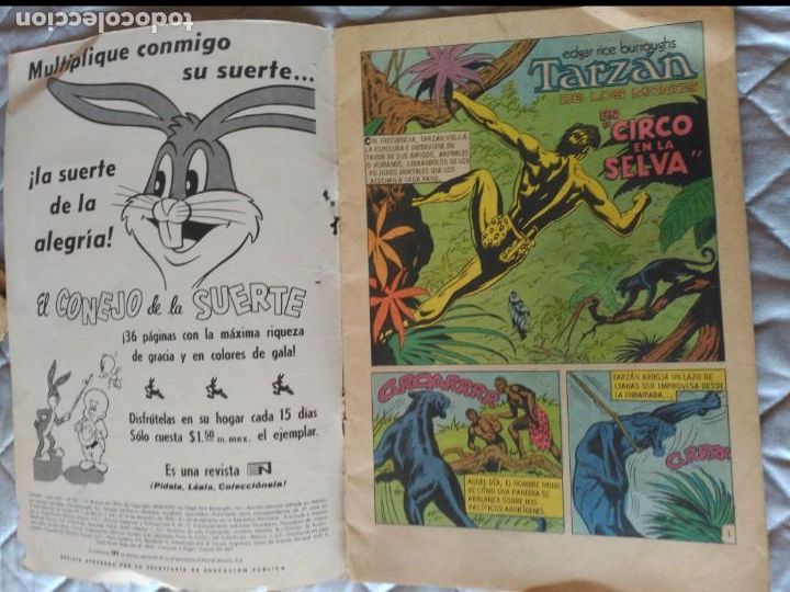 Tebeos: Tarzan N&ordm; 351 Editorial Novaro - Foto 3