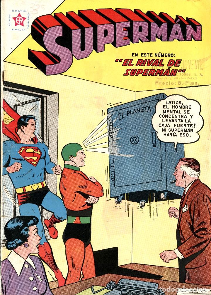 Tebeos: SUPERMAN-335 (NOVARO, 1962) BUEN ESTADO - Foto 1