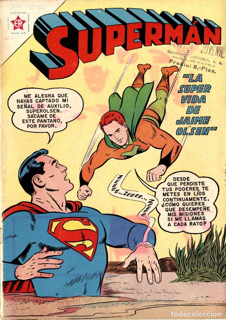 Tebeos: SUPERMAN-334 8NOVARO, 1962) - Foto 1