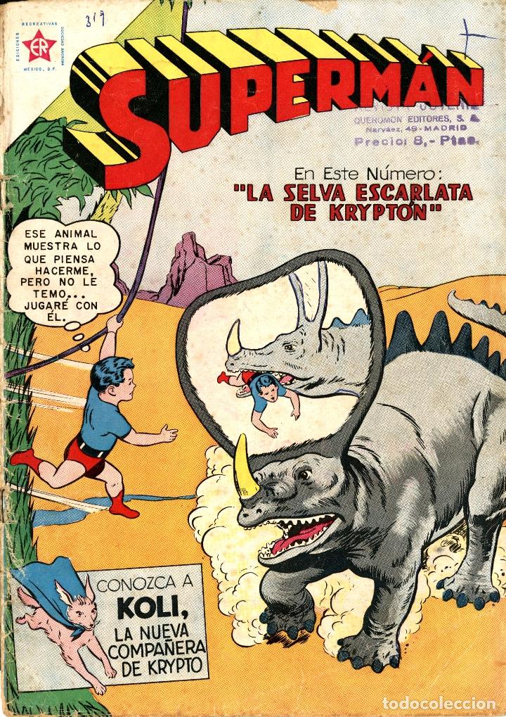 Tebeos: SUPERMAN-319 (NOVARO, 1961) - Foto 1