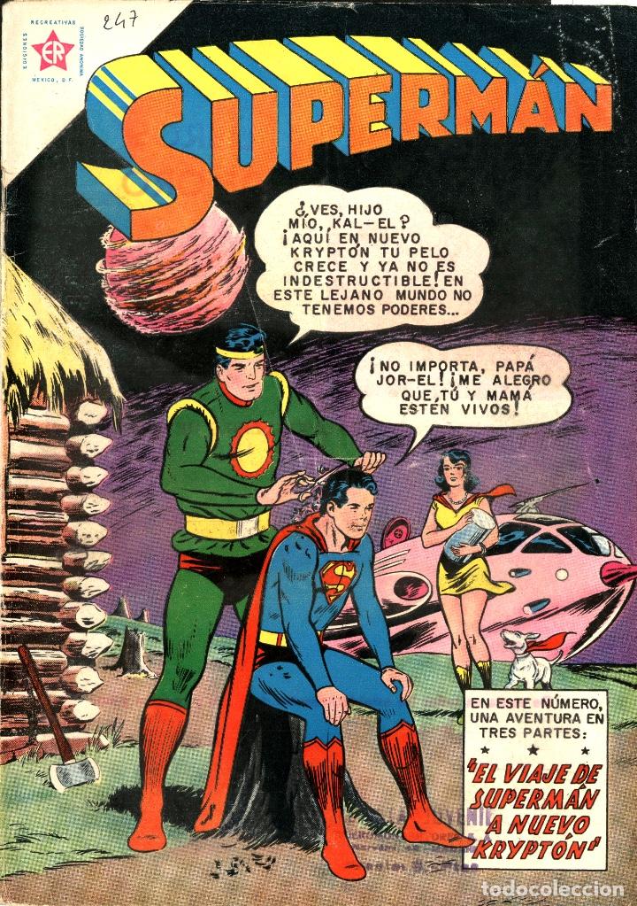 Tebeos: SUPERMAN-247 (NOVARO, 1960) - Foto 1