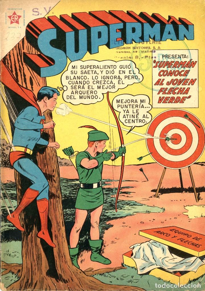 Tebeos: SUPERMAN-237 (NOVARO, 1960) - Foto 1
