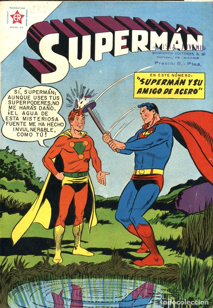 Tebeos: SUPERMAN-232 (NOVARO, 1960) - Foto 1