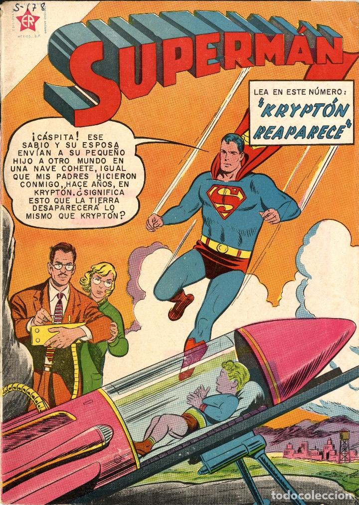 Tebeos: SUPERMAN-221 (NOVARO, 1960) - Foto 1