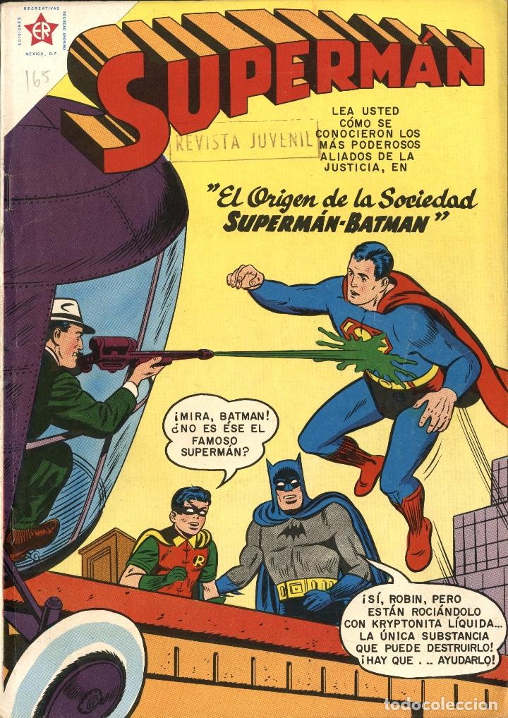 Tebeos: SUPERMAN-165 (NOVARO, 1958) - Foto 1