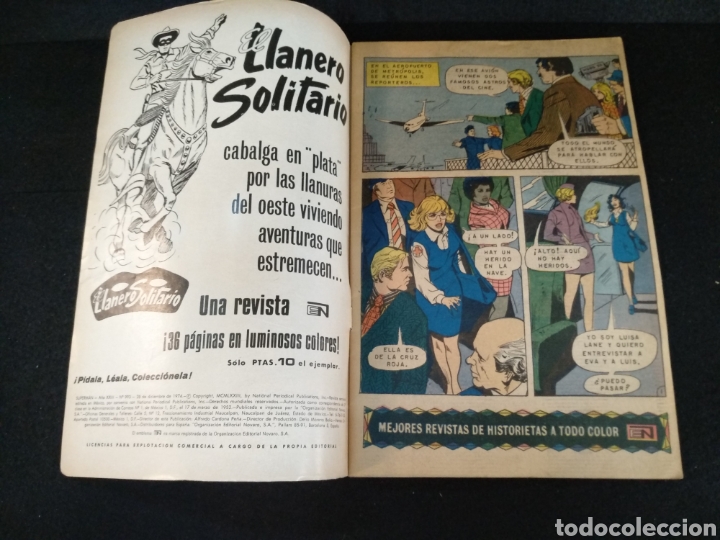Tebeos: Superman n&deg;993. Novaro.1974 - Foto 2