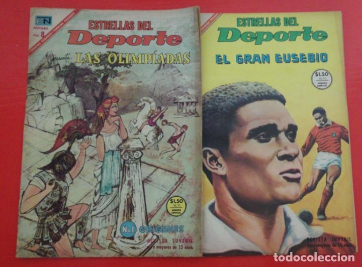 BDs: 2 LOTES ESTRELLAS DEL DEPORTE N&ordm; 26 Y 27 - EDITORIAL NOVARO, 1967