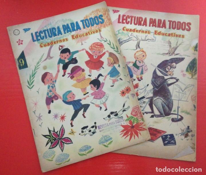 BDs: 2 LOTES LECTURA PARA TODOS, CUADERNOS EDUCATIVOS N&ordm; 6 Y 9 - EDITORIAL NOVARO