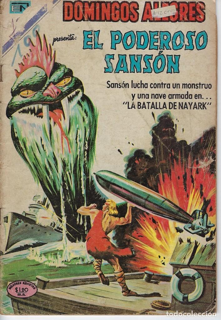 Tebeos: DOMINGOS ALEGRES: EL PODEROSO SANS&Oacute;N - A&Ntilde;O XVI - N&ordm; 820 - DIC. 14 DE 1969 ** EDITORIAL NOVARO ** - Foto 1