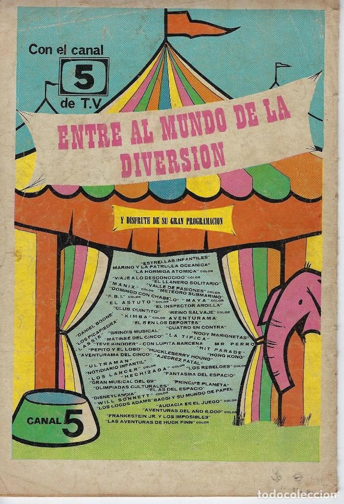 Tebeos: DOMINGOS ALEGRES: EL PODEROSO SANS&Oacute;N - A&Ntilde;O XVI - N&ordm; 820 - DIC. 14 DE 1969 ** EDITORIAL NOVARO ** - Foto 2