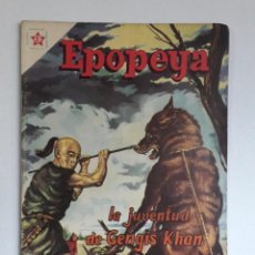 Tebeos: EPOPEYA Nº 22 - LA JUVENTUD DE GENGIS KHAN - ORIGINAL EDITORIAL NOVARO. Lote 218474772