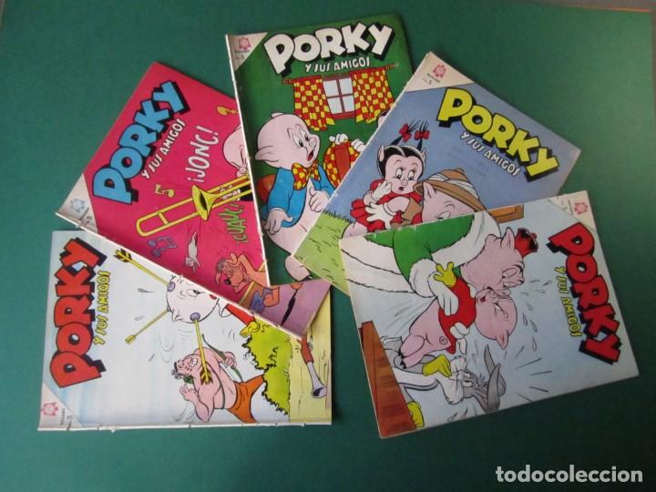 PORKY (1951, SEA / NOVARO) LOTE DE 5 NÚMEROS (Tebeos y Comics - Novaro - Porky)