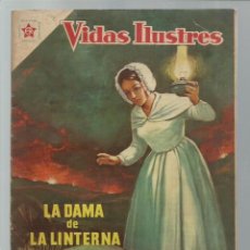 Tebeos: VIDAS ILUSTRES 29: LA DAMA DE LA LINTERNA (FLORENCIA NIGHTINGALE), 1958, NOVARO, BUEN ESTADO