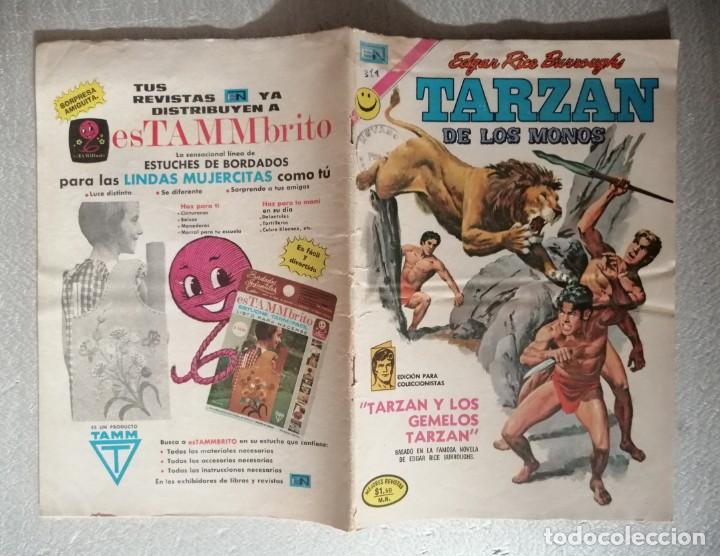 Tebeos: TARZAN DE LOS MONOS N&ordm; 311 - NOVARO 1972 - Foto 2