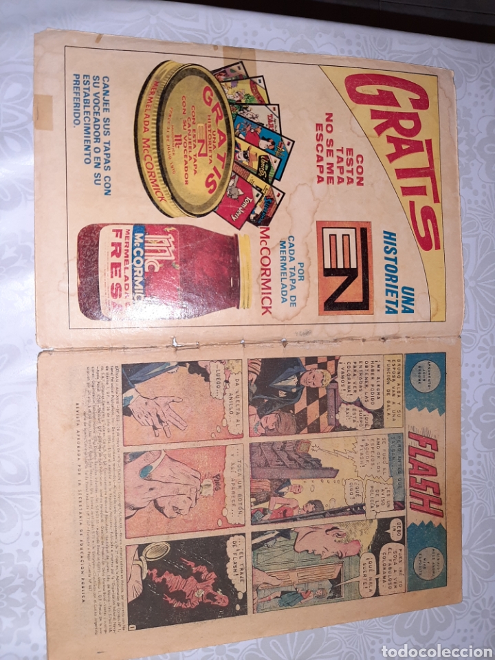 Tebeos: Batman n&deg; 533, Novaro 1970, Flash - Foto 3