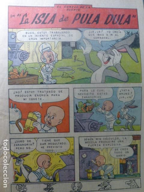 Tebeos: COMIC EL CONEJO DE LA SUERTE SIN TAPAS DE NOVARO - Foto 1