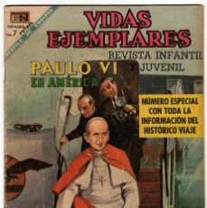 Tebeos: VIDAS EJEMPLARES EXTRA Nº 11 (NOVARO 1968) PABLO VI EN AMERICA.. Lote 273947063