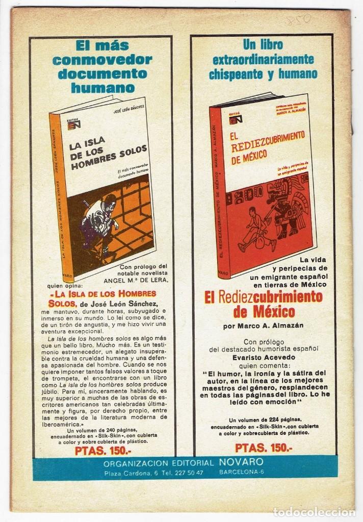 Tebeos: SUPERMAN N&ordm; 850 - NOVARO 1972 - Foto 2