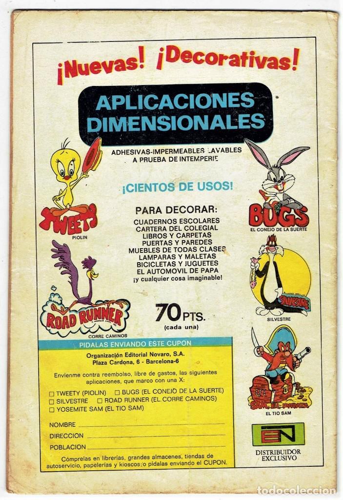 Tebeos: SUPERMAN N&ordm; 885 - NOVARO 1972 - Foto 2