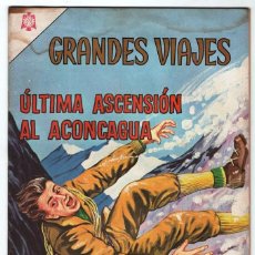 Tebeos: 1965 GRANDES VIAJES # 29 NOVARO ARGENTINA ULTIMA ASCENSION AL ACONCAGUA BUEN ESTADO. Lote 306947918