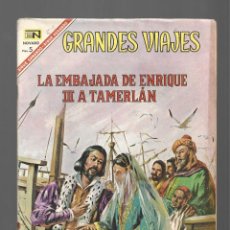 Tebeos: GRANDES VIAJES 51: LA EMBAJADA DE ENRIQUE III A TAMERLÁN, 1967, NOVARO, BUEN ESTADO. COLECCIÓN A.T.. Lote 325123343