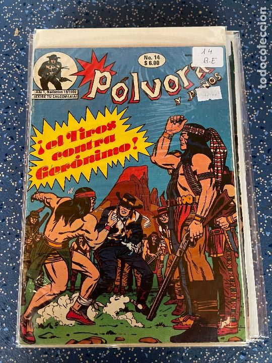 Tebeos: POLVORA Y PU&Ntilde;OS NUMERO 14 BUEN ESTADO