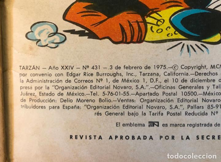 Tebeos: TARZAN DE LOS MONOS N&ordm;431 - EDITORIAL NOVARO - Foto 2